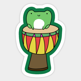 Djembe Frog Sticker